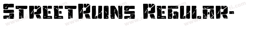 StreetRuins Regular字体转换